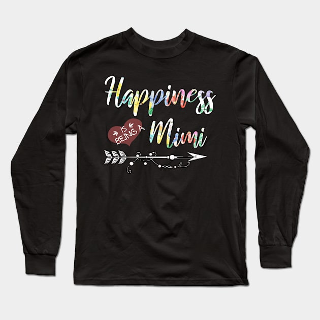 happiness is being a mimi Long Sleeve T-Shirt by gotravele store